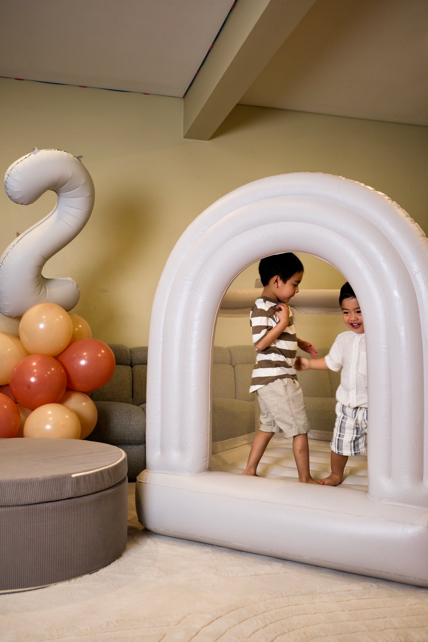 Mini Rainbow Jumping Castle