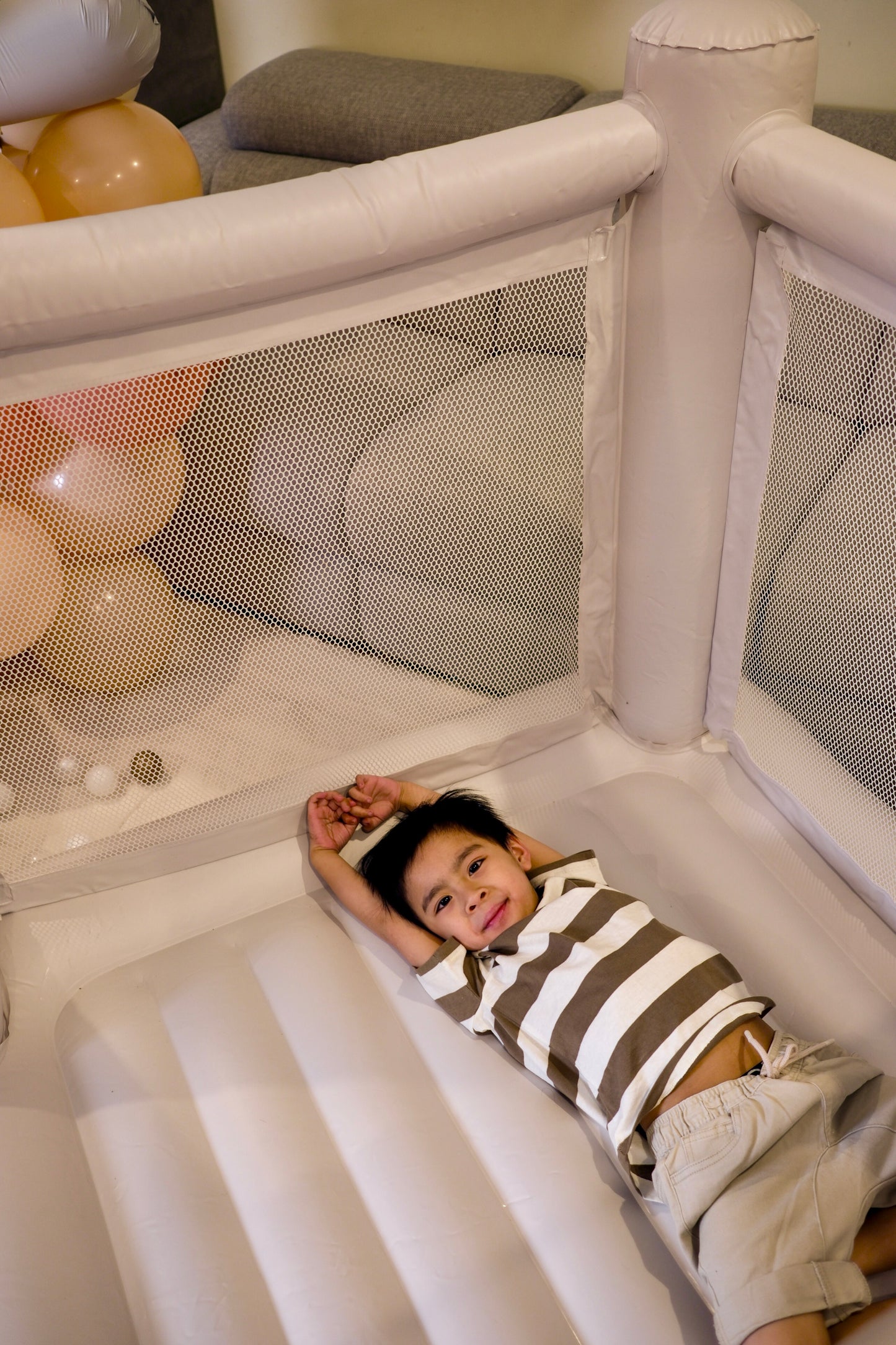 Mini Rainbow Jumping Castle